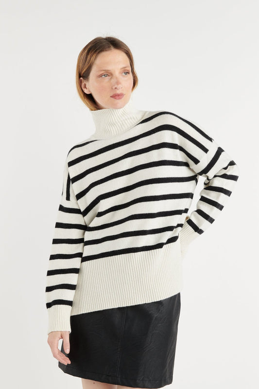 PULL RAYURES NOIRES BESS