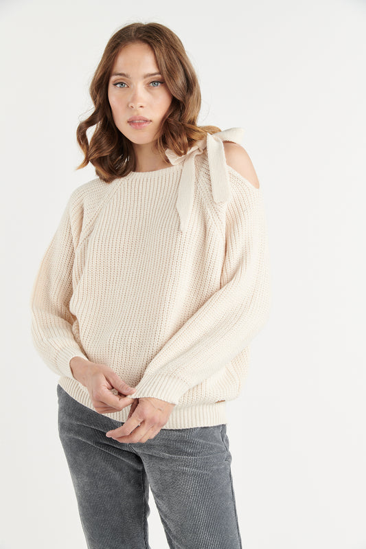 PULL NOUÉ BEYDA NATUREL