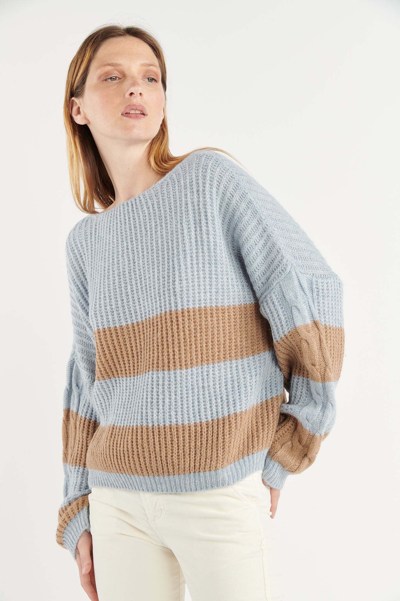 PULL DOS NU BIATRIZ CIEL CAMEL