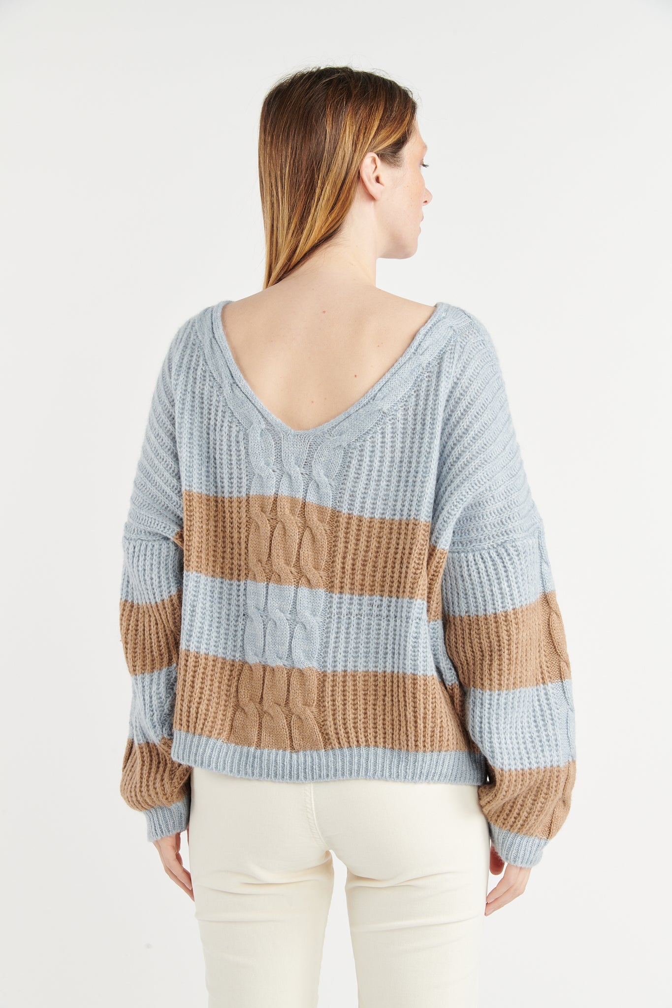 PULL DOS NU BIATRIZ CIEL CAMEL