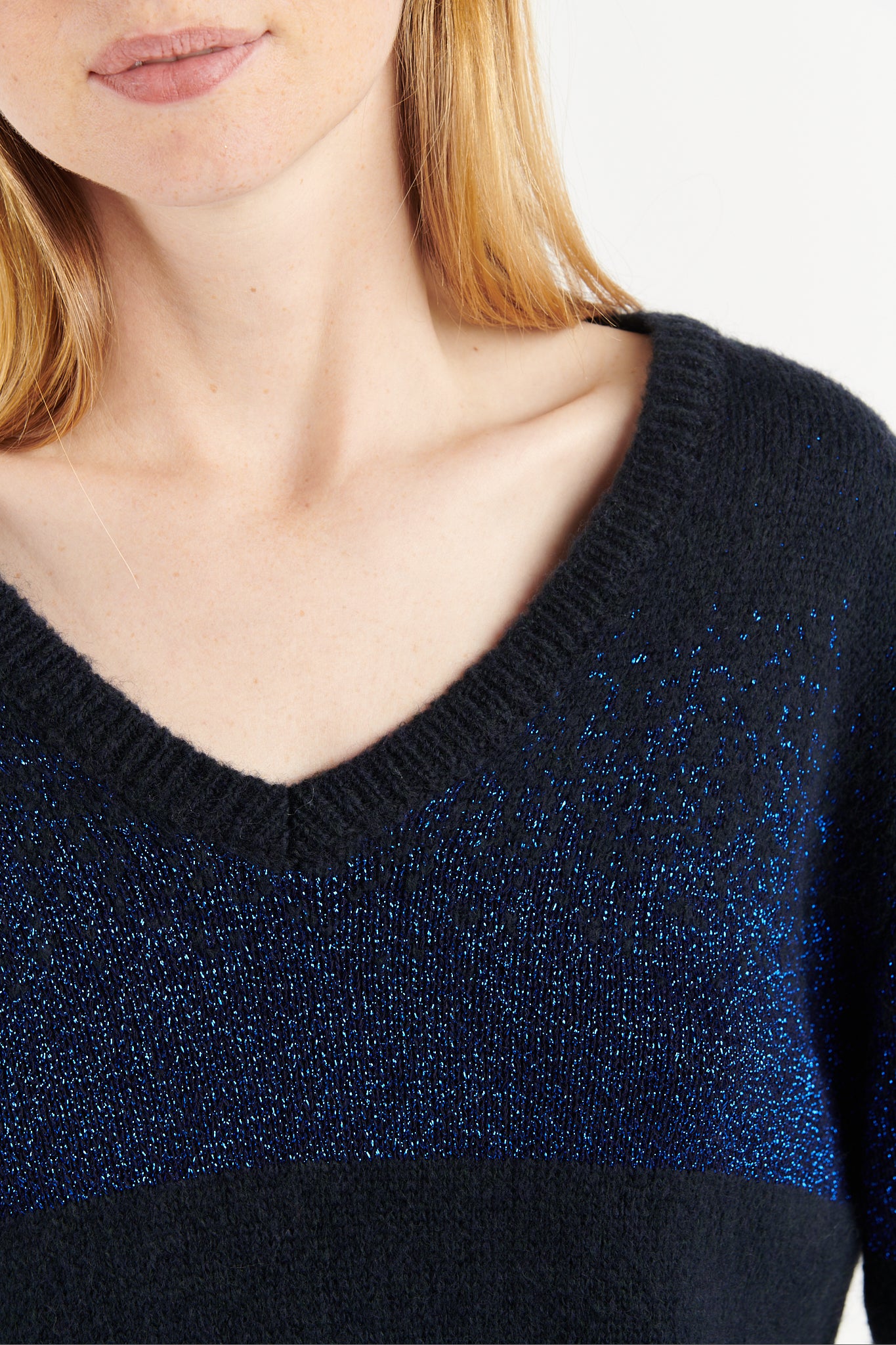 PULL DÉGRADÉ LUREX BLAKE MARINE