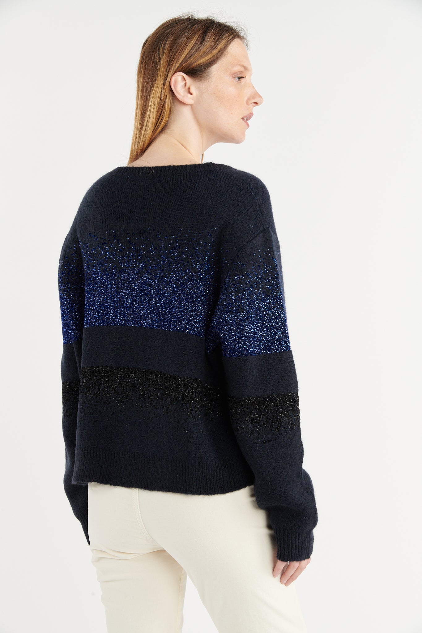 PULL DÉGRADÉ LUREX BLAKE MARINE