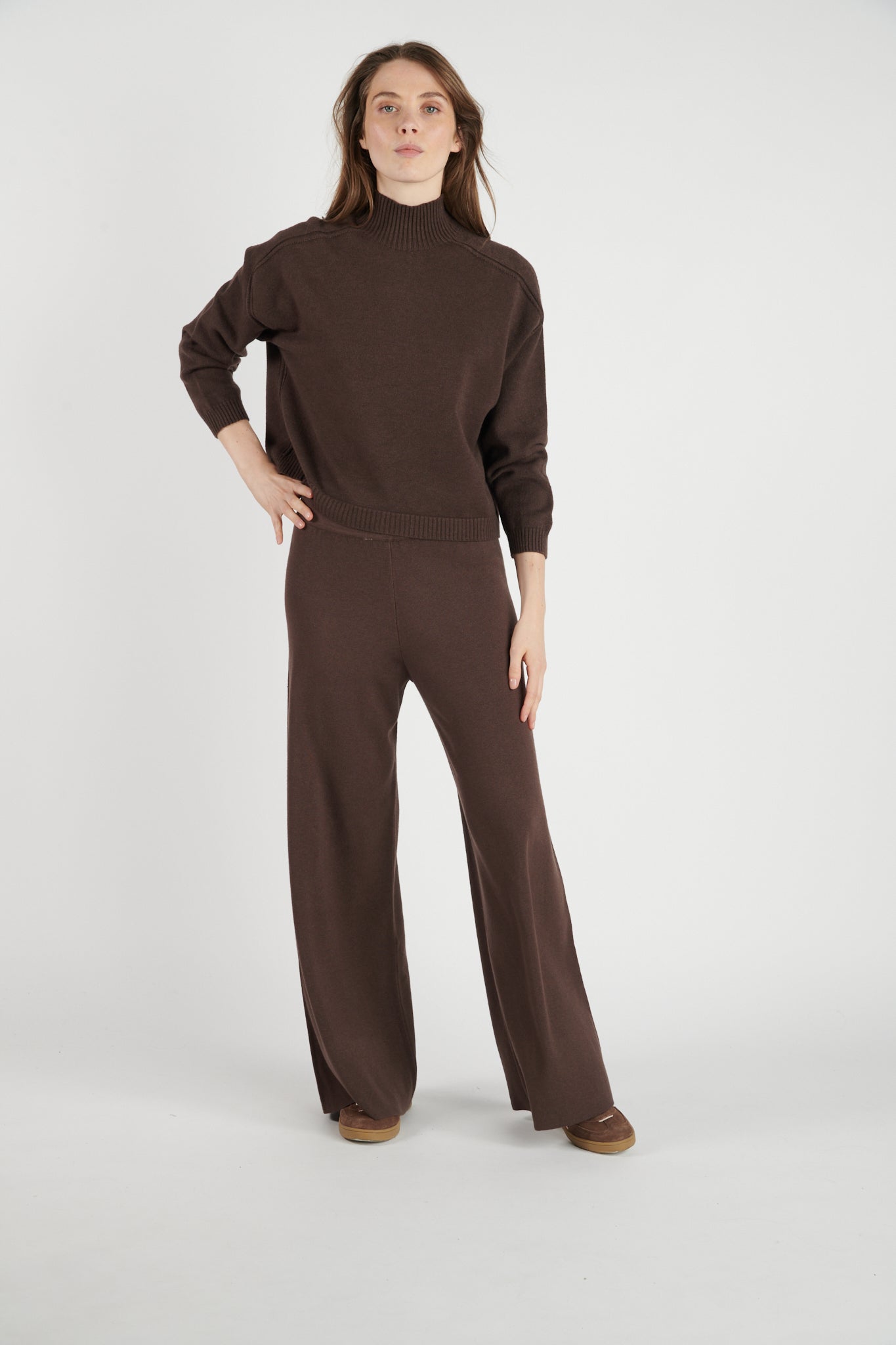 PANTALON MAILLE BILLY CHOCO