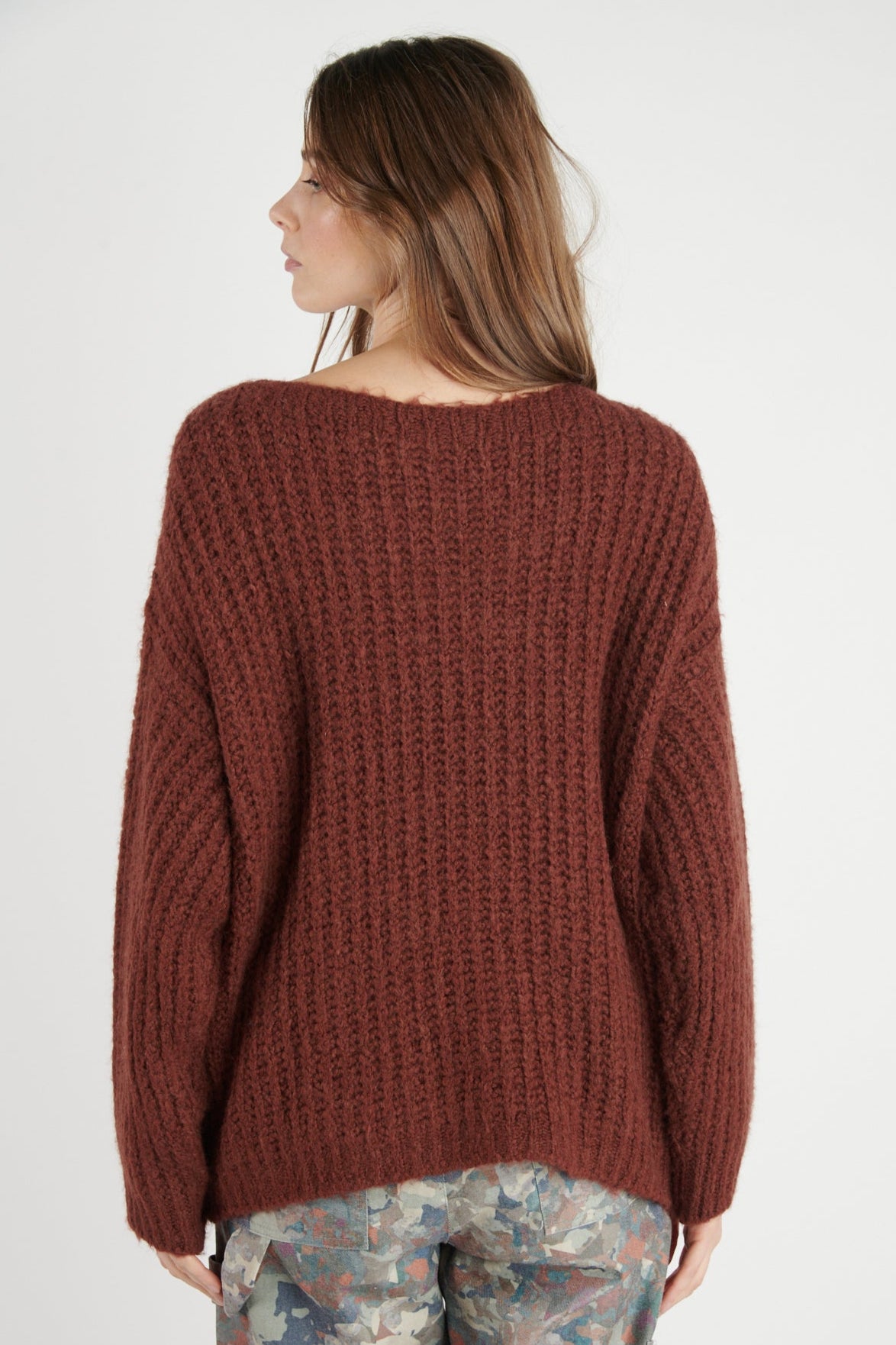 PULL COL BATEAU DANILOU PAPRIKA