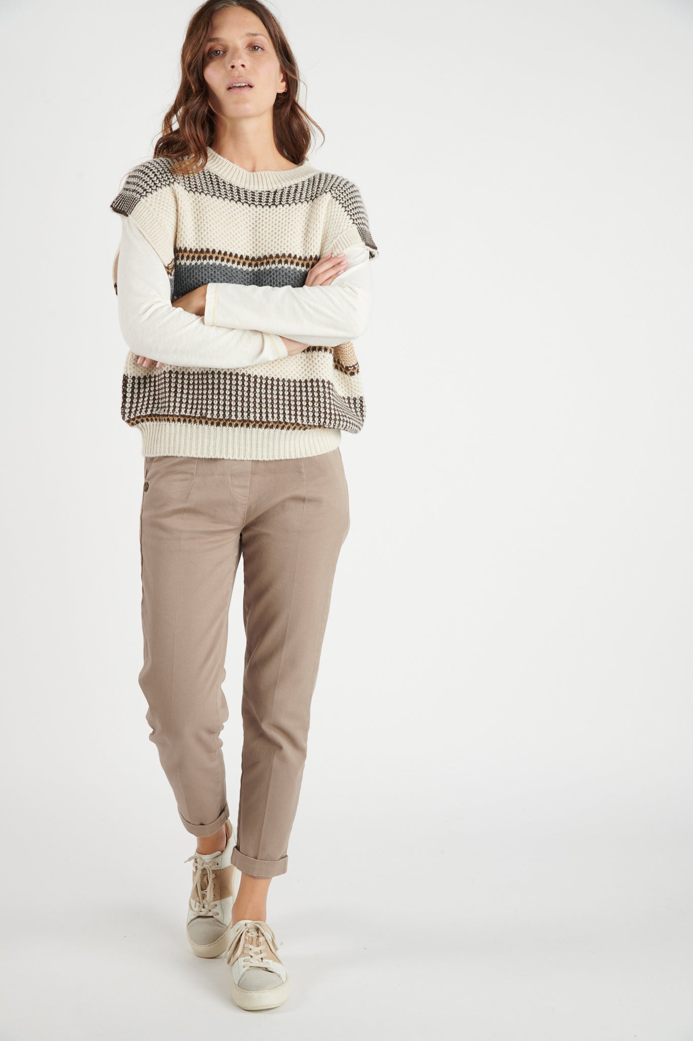 CHINO 7/8ÈME CLINT TAUPE