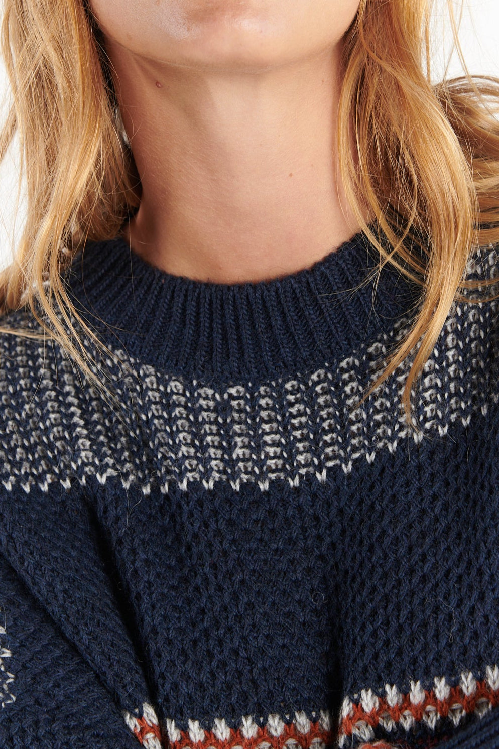 PULL AMPLE DONY MARINE BORDEAUX