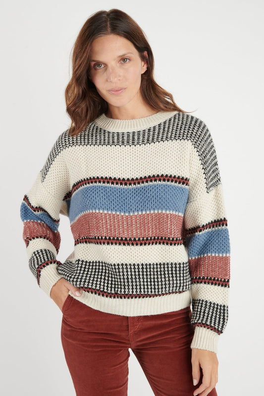 PULL AMPLE DONY NATUREL DENIM