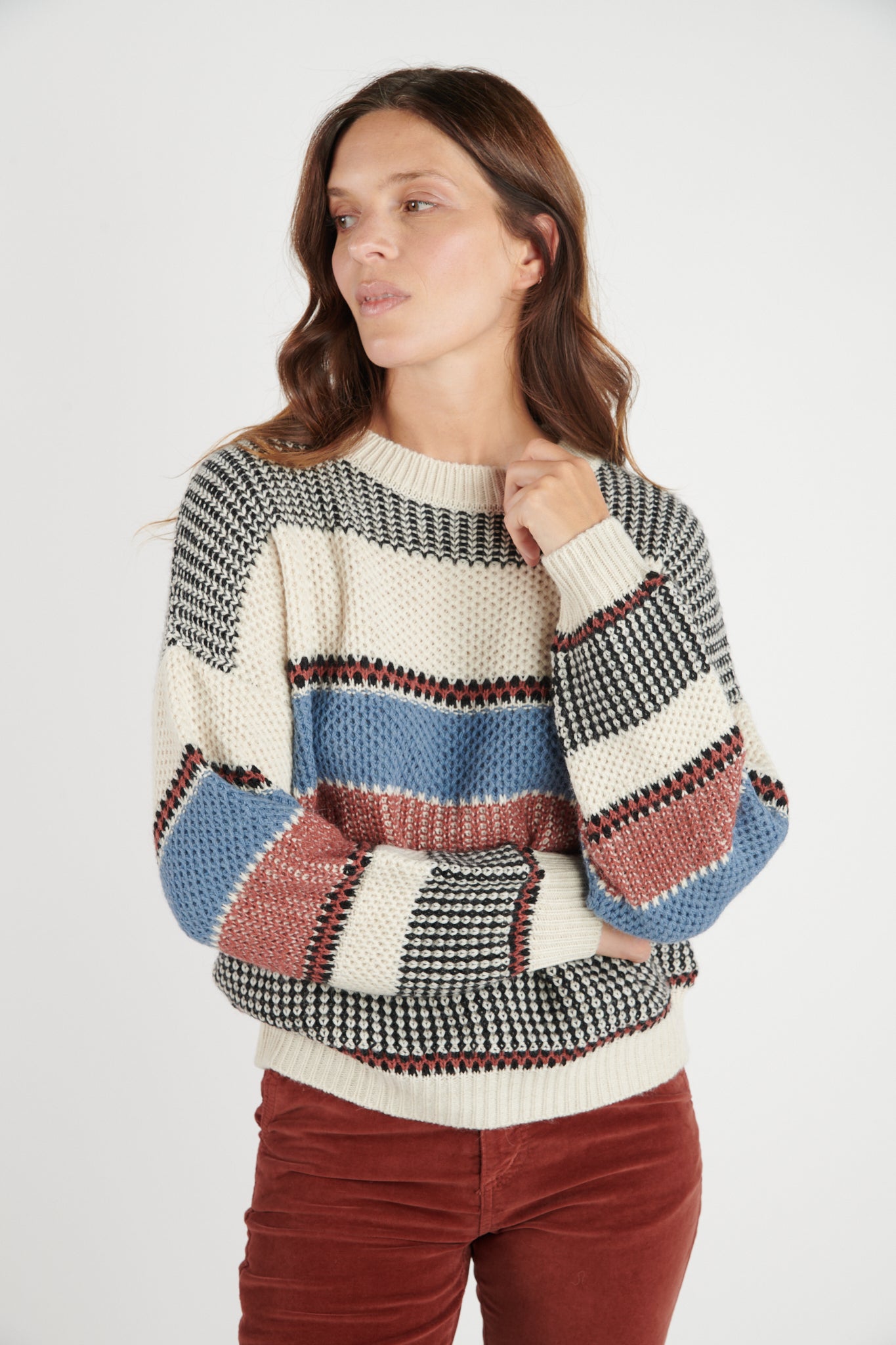 PULL AMPLE DONY NATUREL DENIM