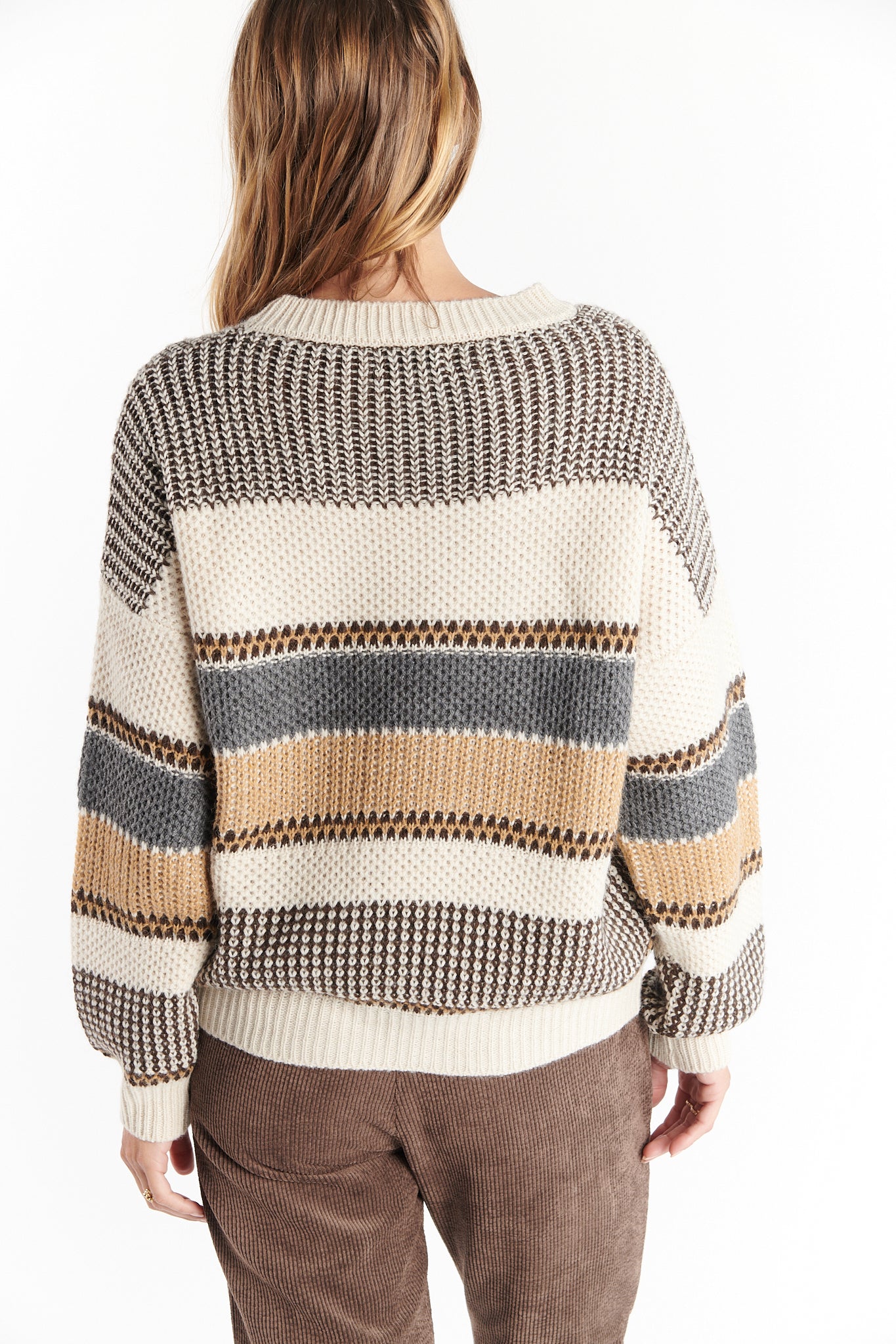 PULL AMPLE DONY NATUREL GRIS