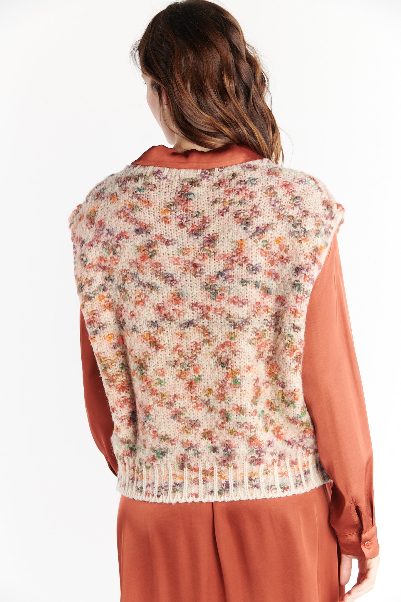 PULL MANCHES COURTES DELMIRO MULTICOLORE