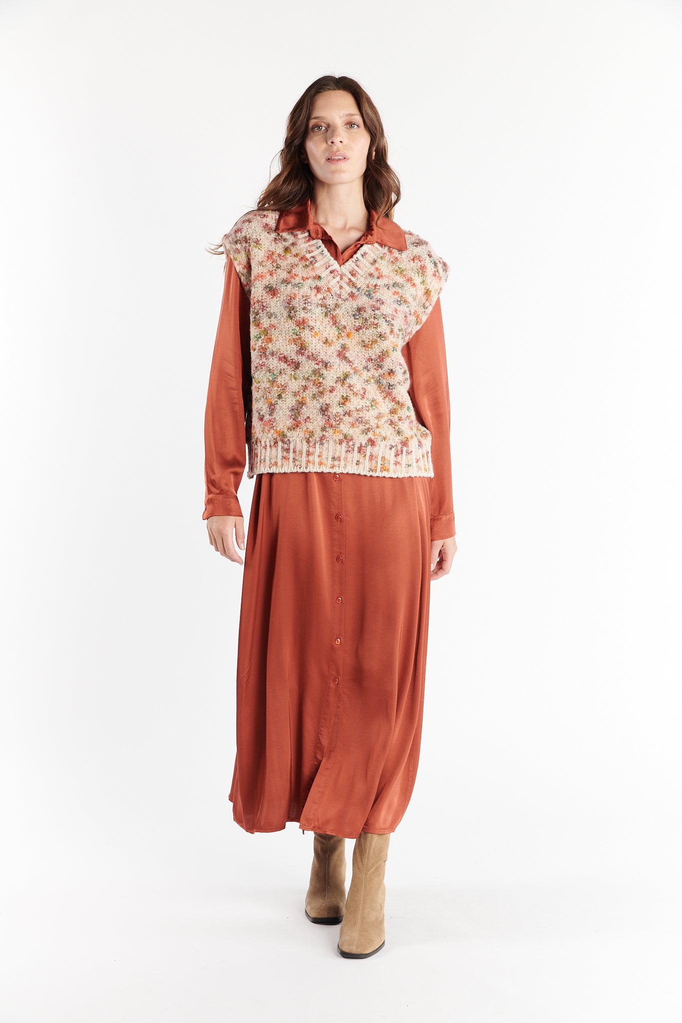 ROBE CHEMISE DÉSIA SAFRAN