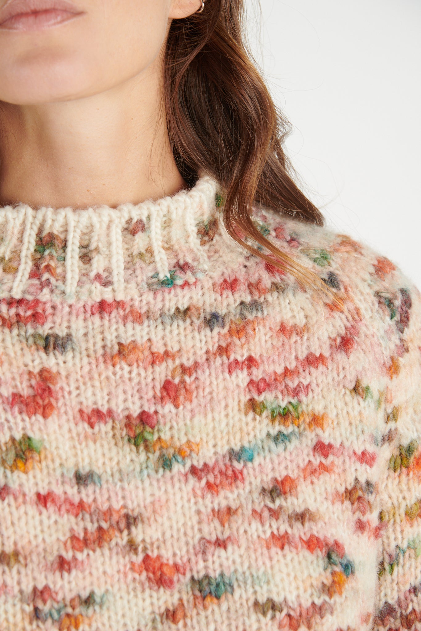 PULL DACE MULTICOLORE NATUREL