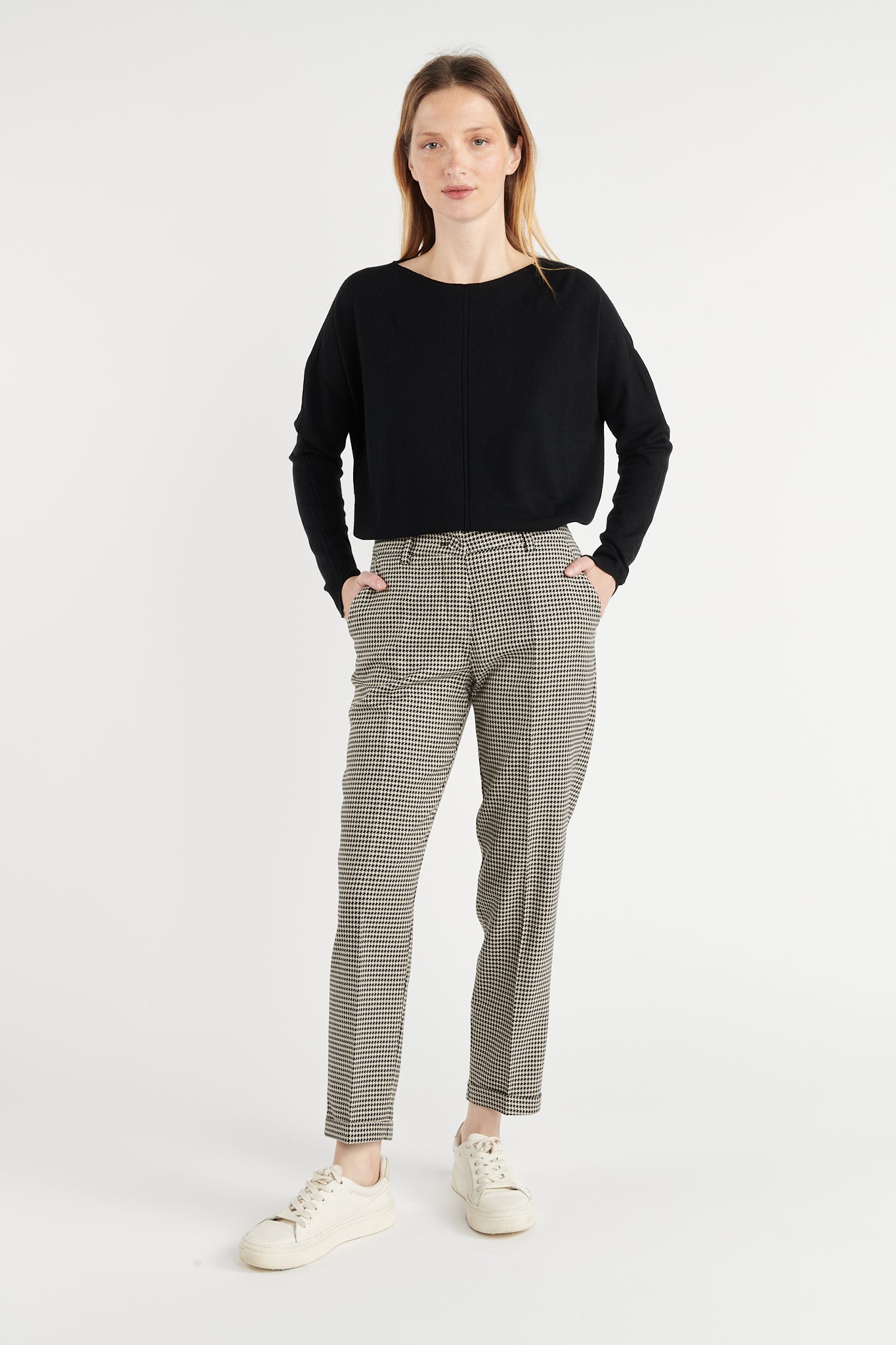 PANTALON PIED DE POULE LUREX BOB