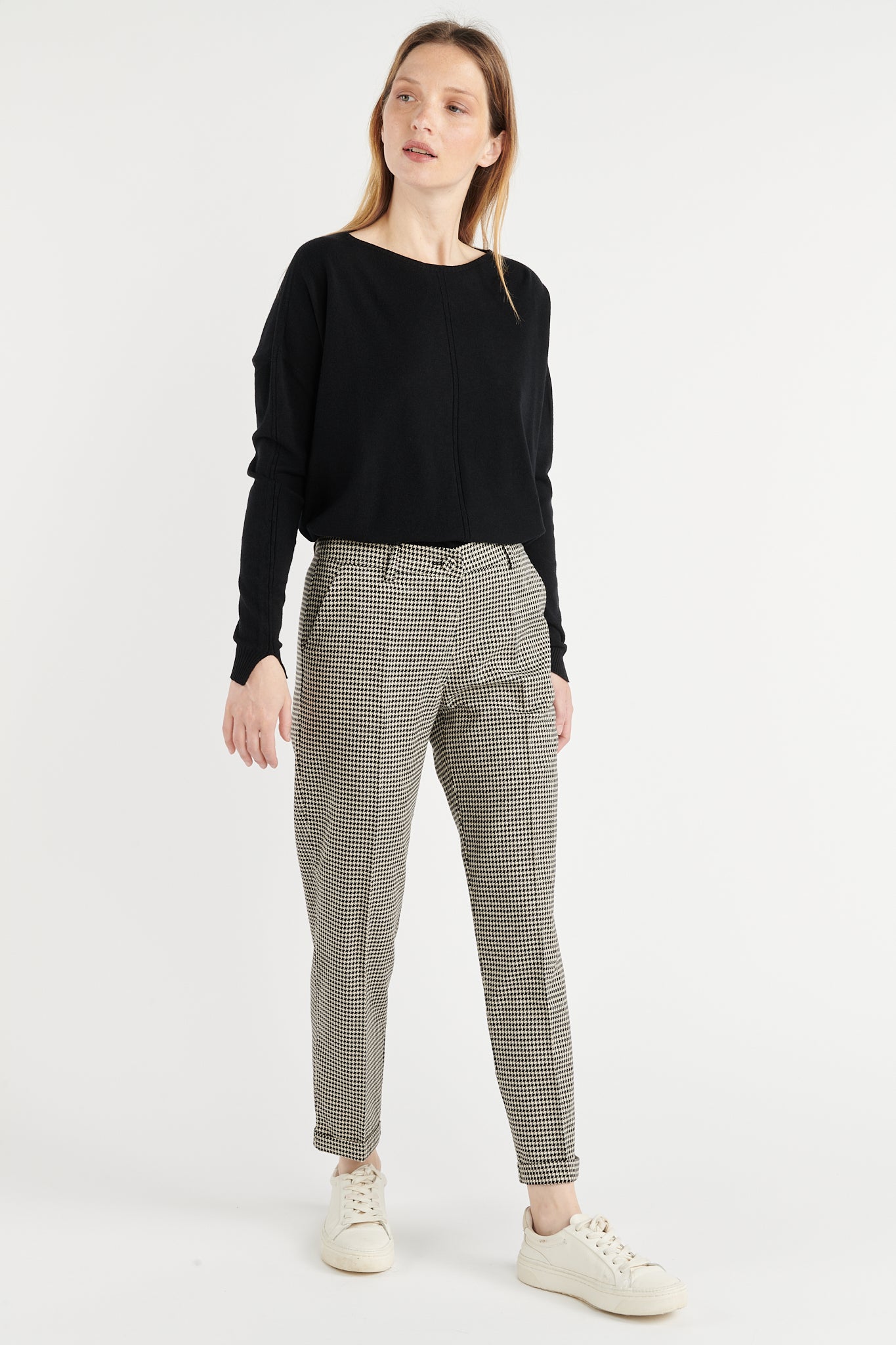 PANTALON PIED DE POULE LUREX BOB