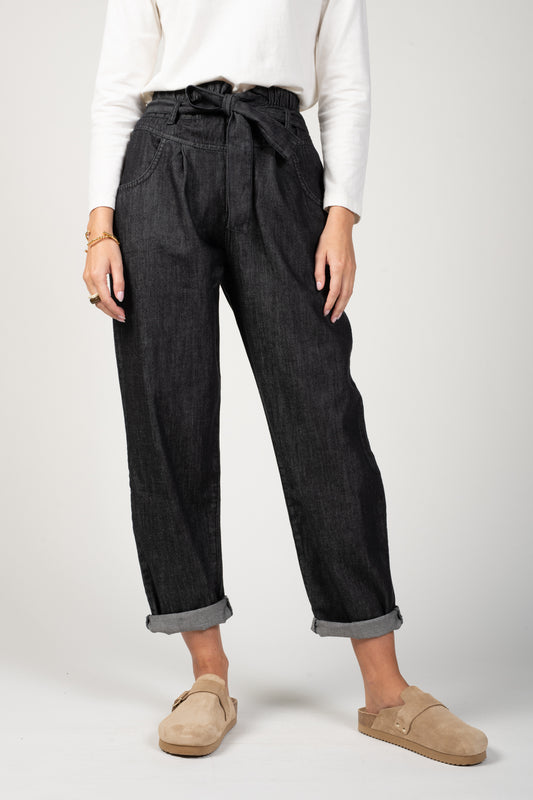 TROUSERS CALIFORNIAN JEANS REACTUA (JLIT12) - BLACK JEANS