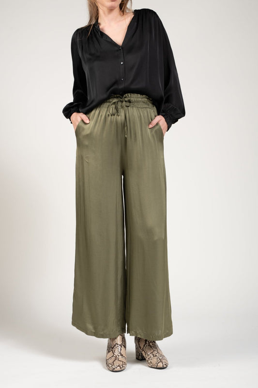 PANTALON AMPLE YOURI KAKI