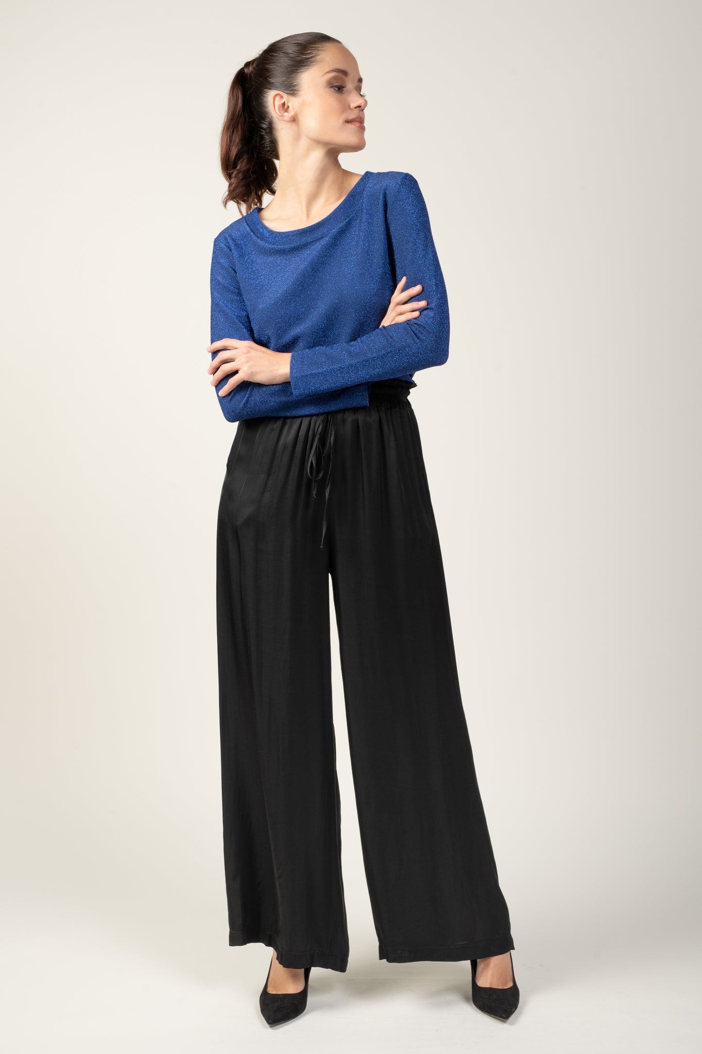 PANTALON AMPLE YOURI NOIR