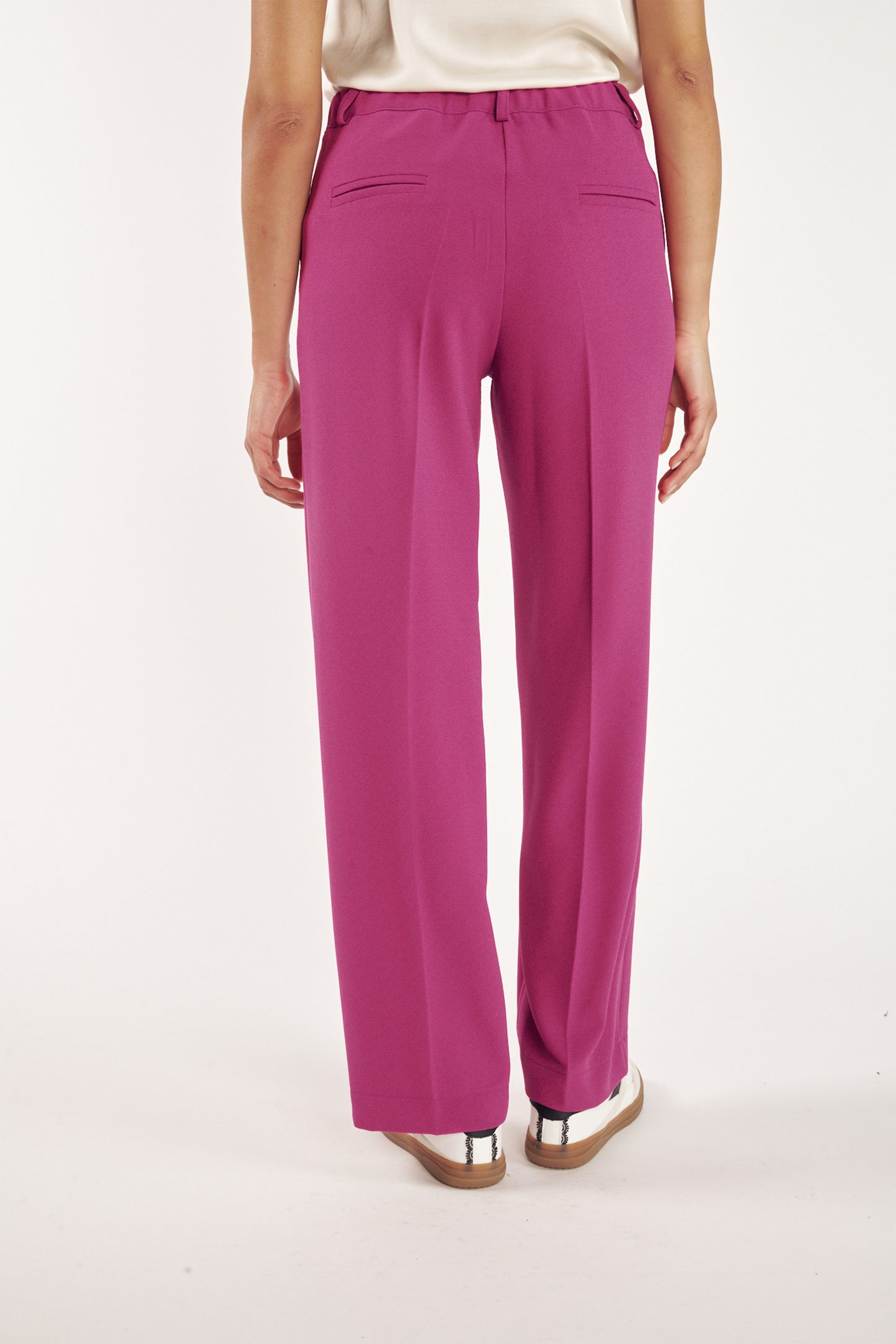 NATHAN ORCHID WIDE-LEG TROUSERS