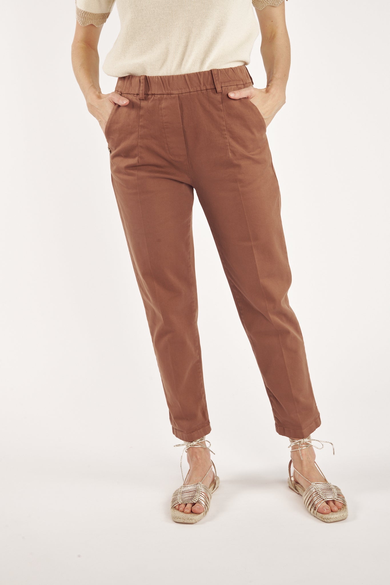 CHINO 7/8ÈME CLINT CACAO