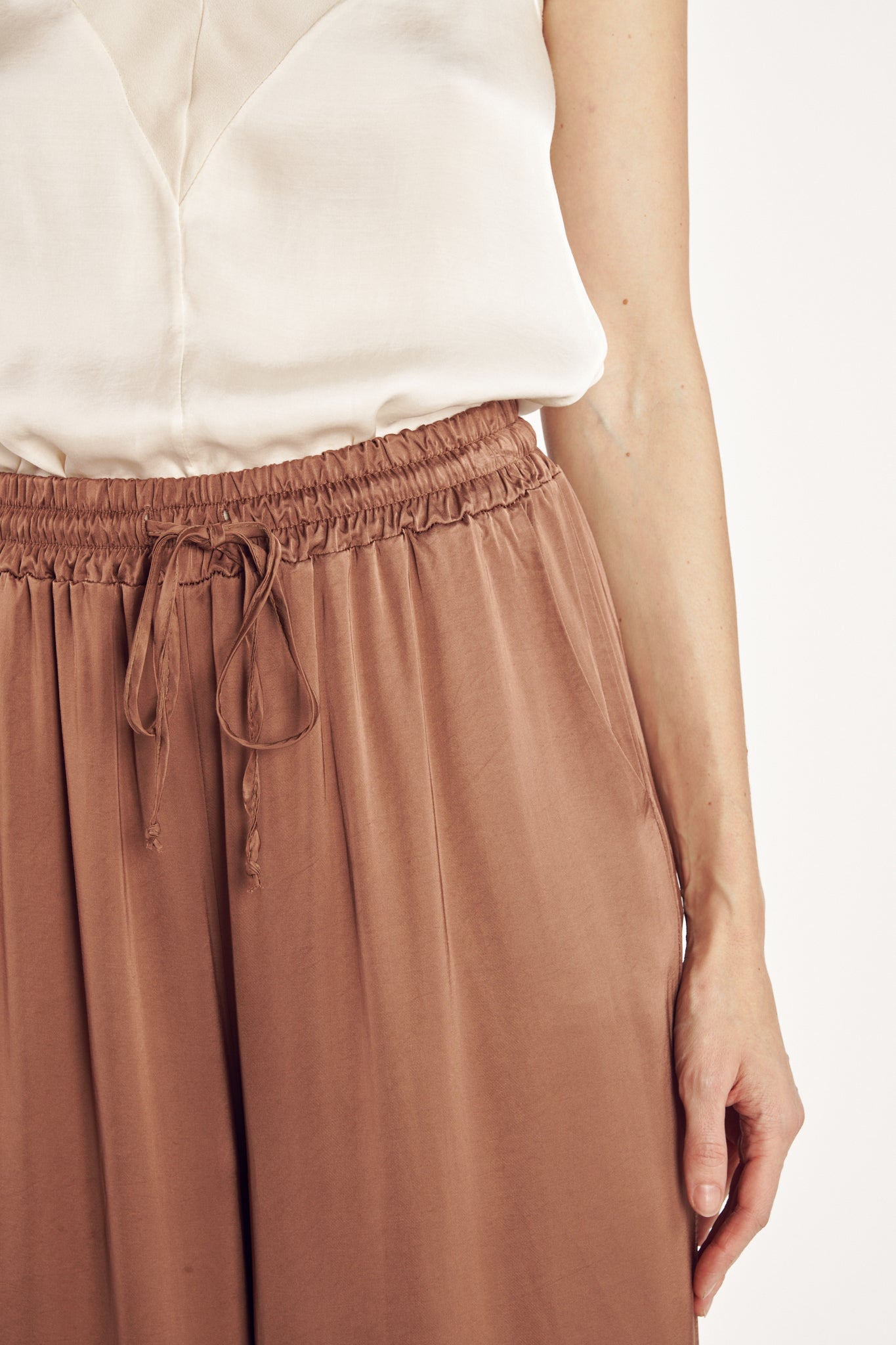PANTALON AMPLE 7/8 ALIOT CAPPUCCINO