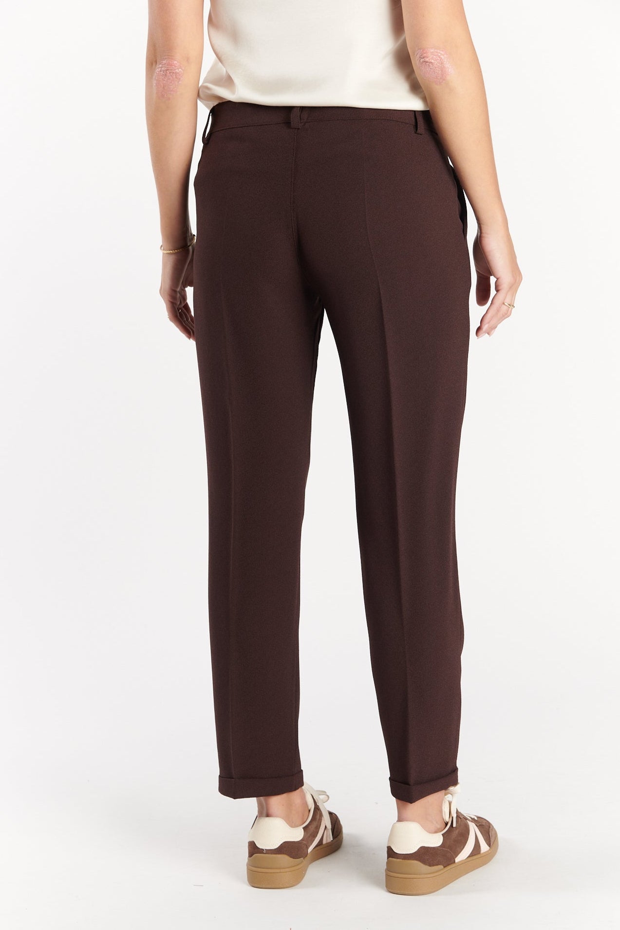 PANTALON 7/8ÈME CIGARETTE AUGUSTIN CHOCO
