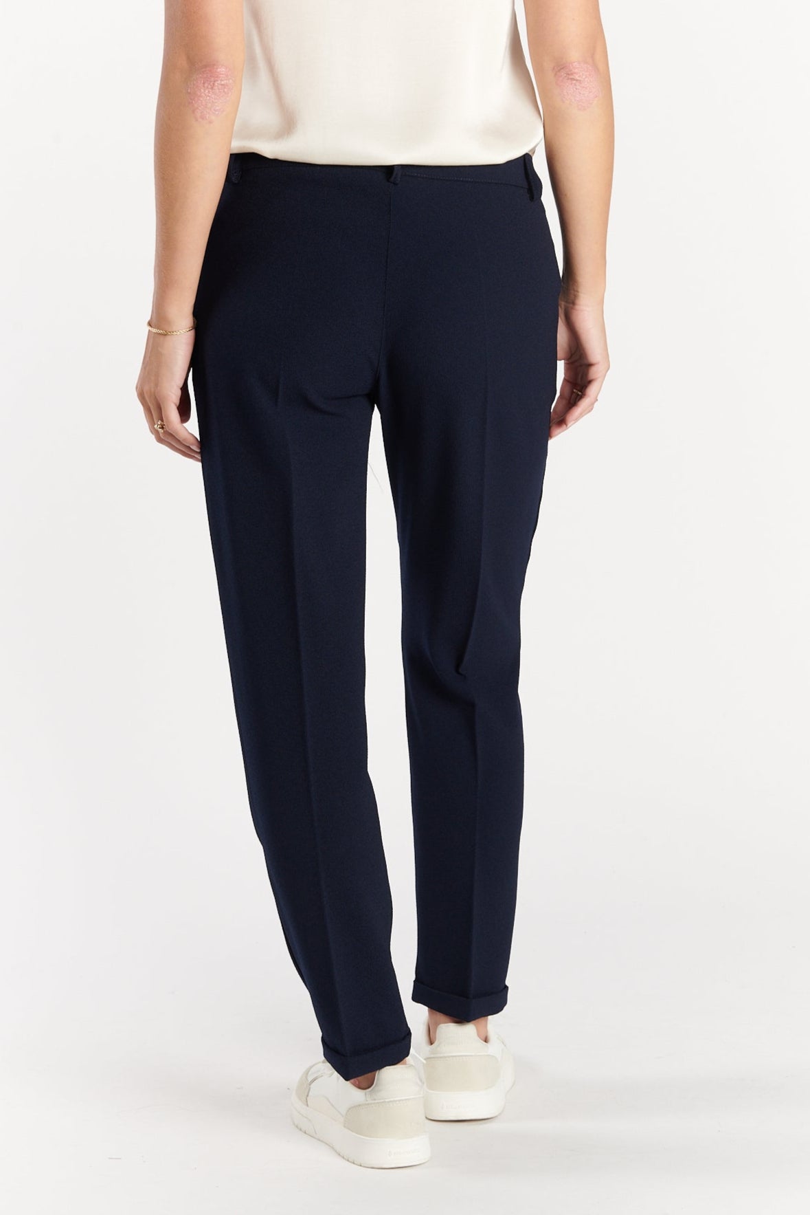 PANTALON 7/8ÈME CIGARETTE AUGUSTIN MARINE
