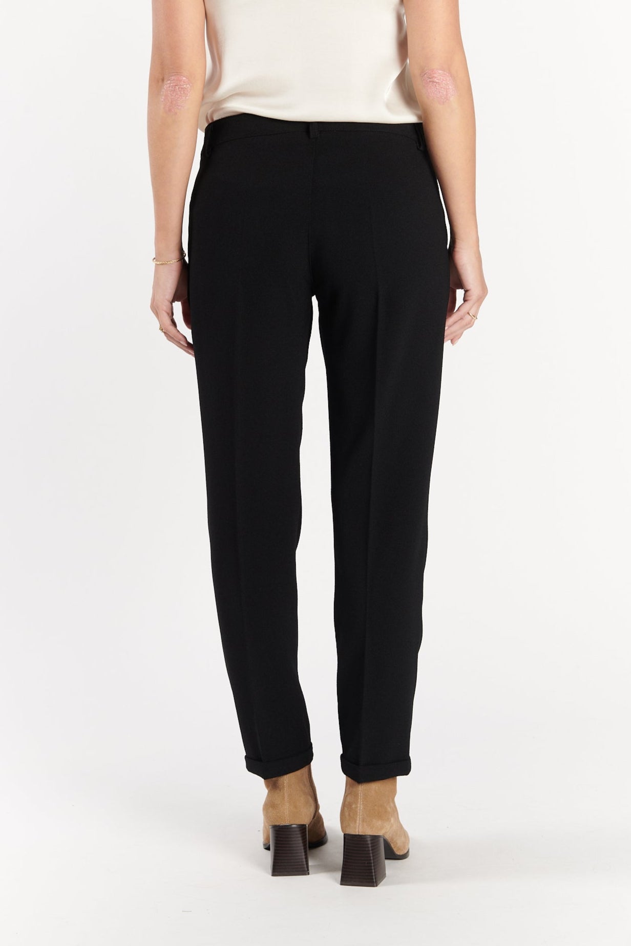 PANTALON 7/8ÈME CIGARETTE AUGUSTIN NOIR