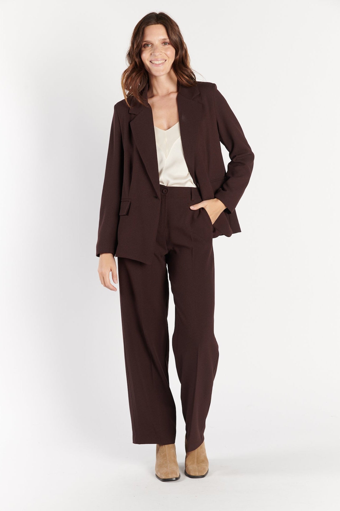 PANTALON LARGE NATHAN CHOCO