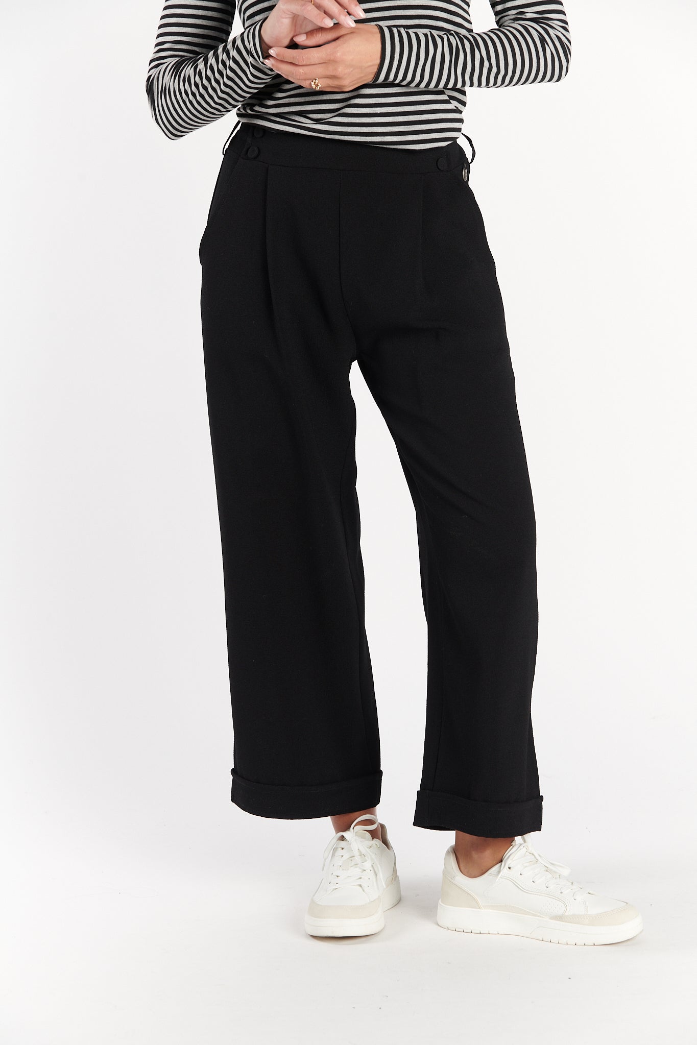 Pantalon évasé Brice noir – Pako Litto