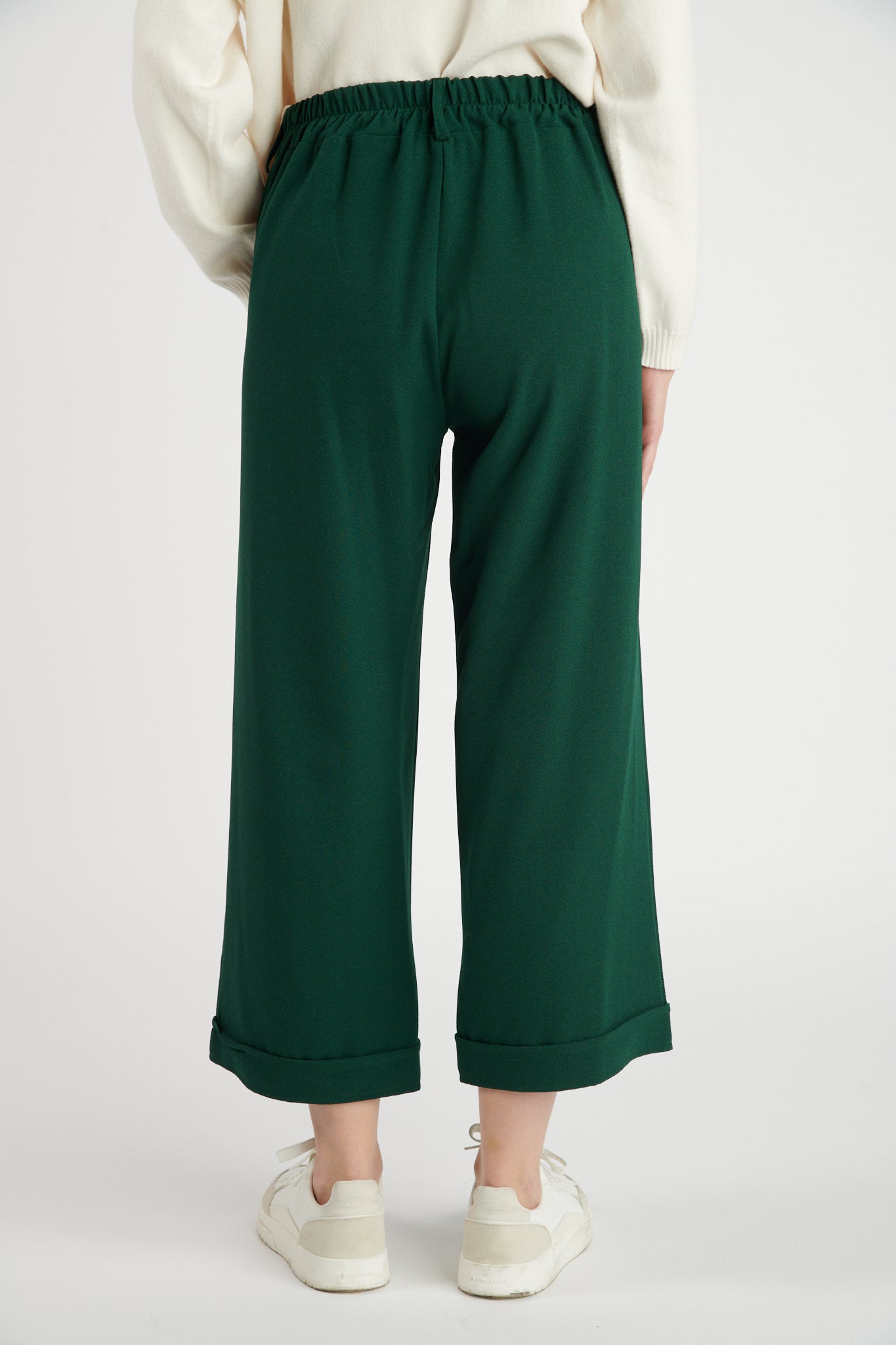 PANTALON ÉVASÉ BRICE VERT PIN