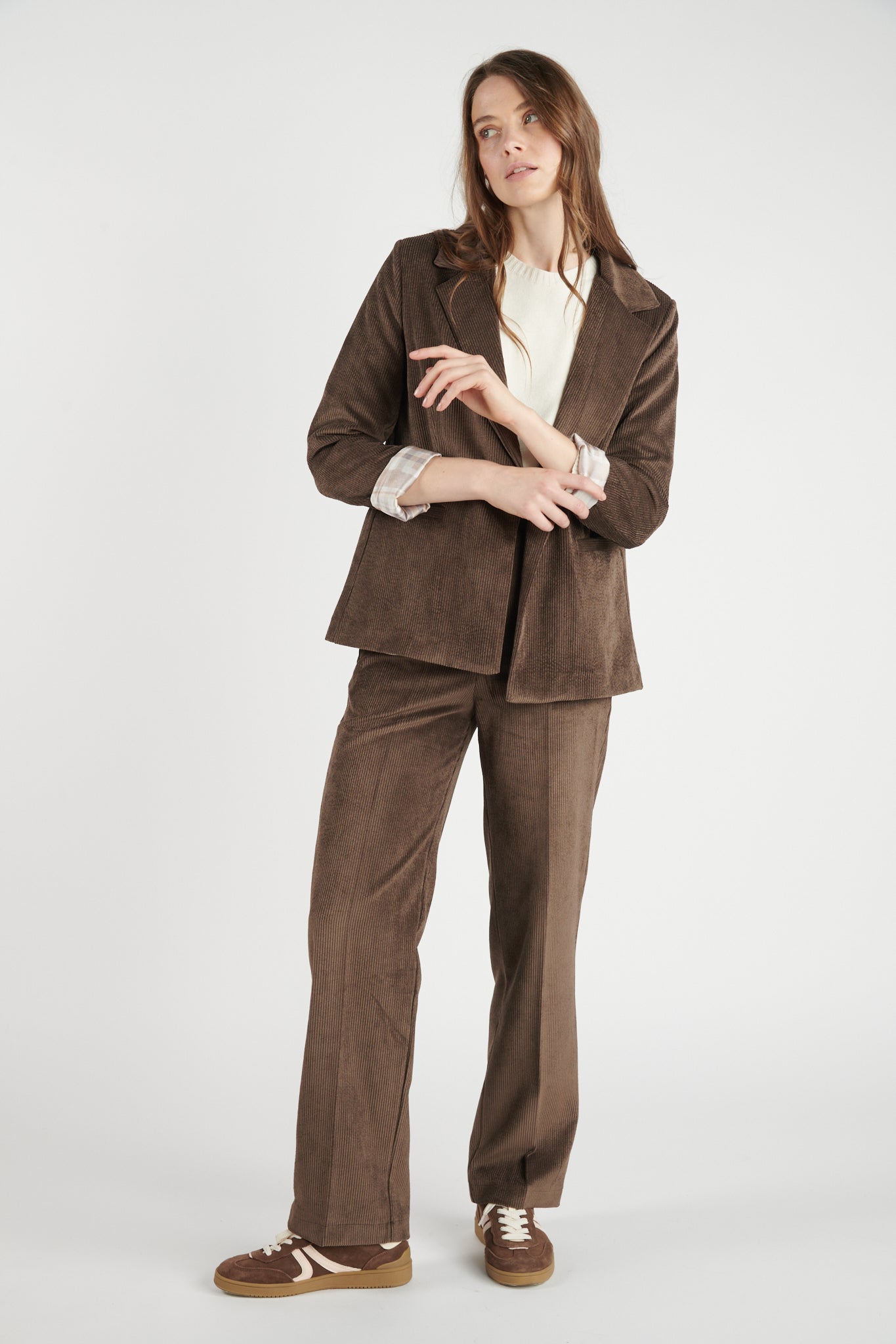 BLAZER VELOURS BETH CHOCO