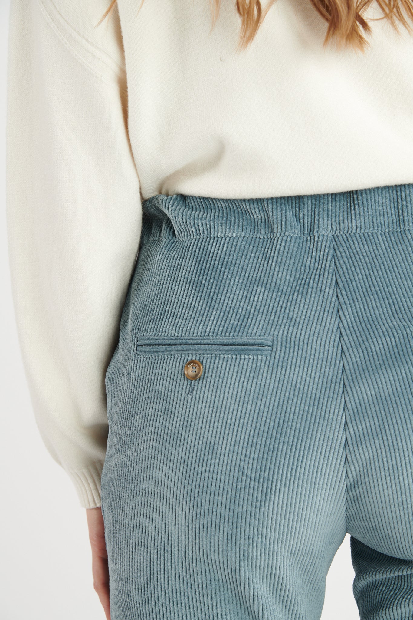 CHINO JOGGING VELOURS SCOTT BLEU CENDRE