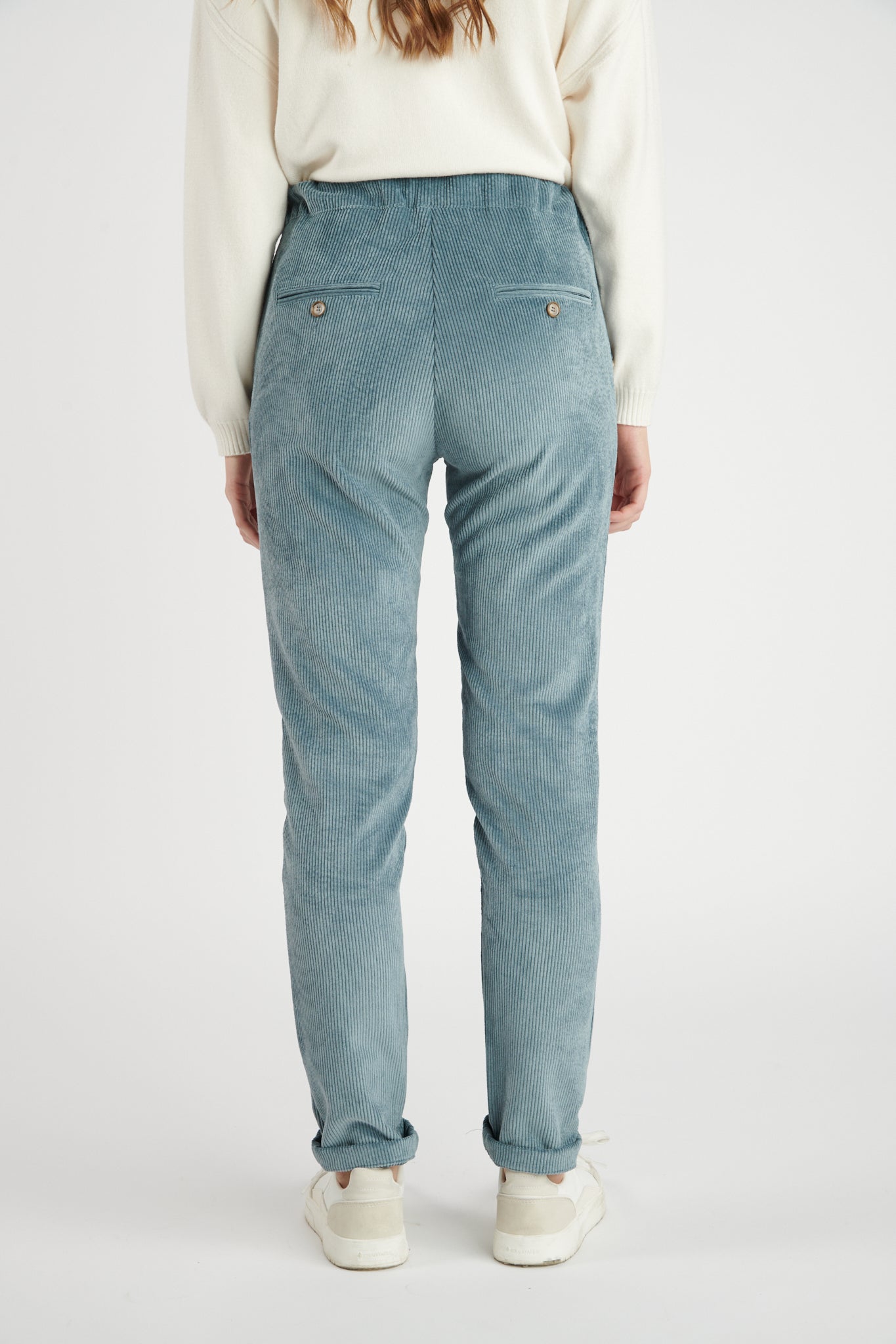 CHINO JOGGING VELOURS SCOTT BLEU CENDRE