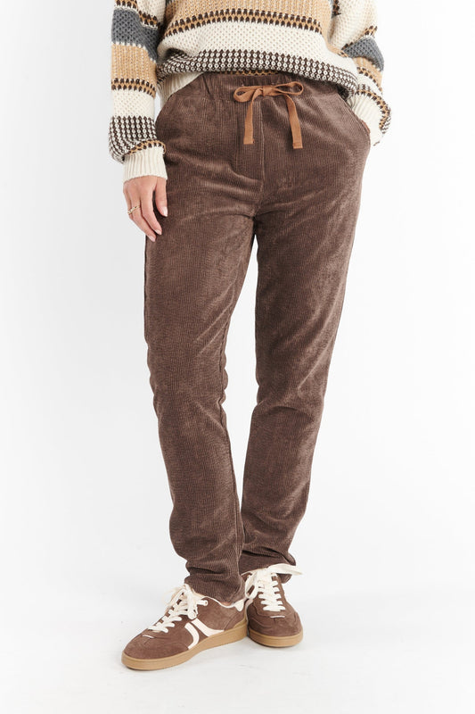 CHINO JOGGING VELOURS SCOTT CHOCO