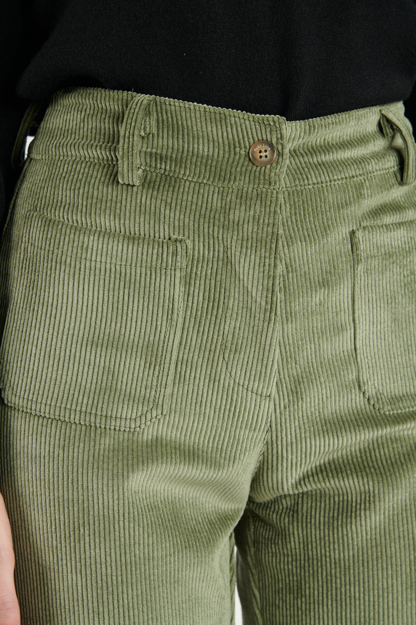 PANTALON 7/8 VELOURS DANEL KAKI