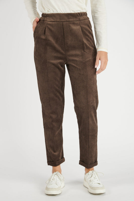 CHINO VELOURS DEAN CHOCO
