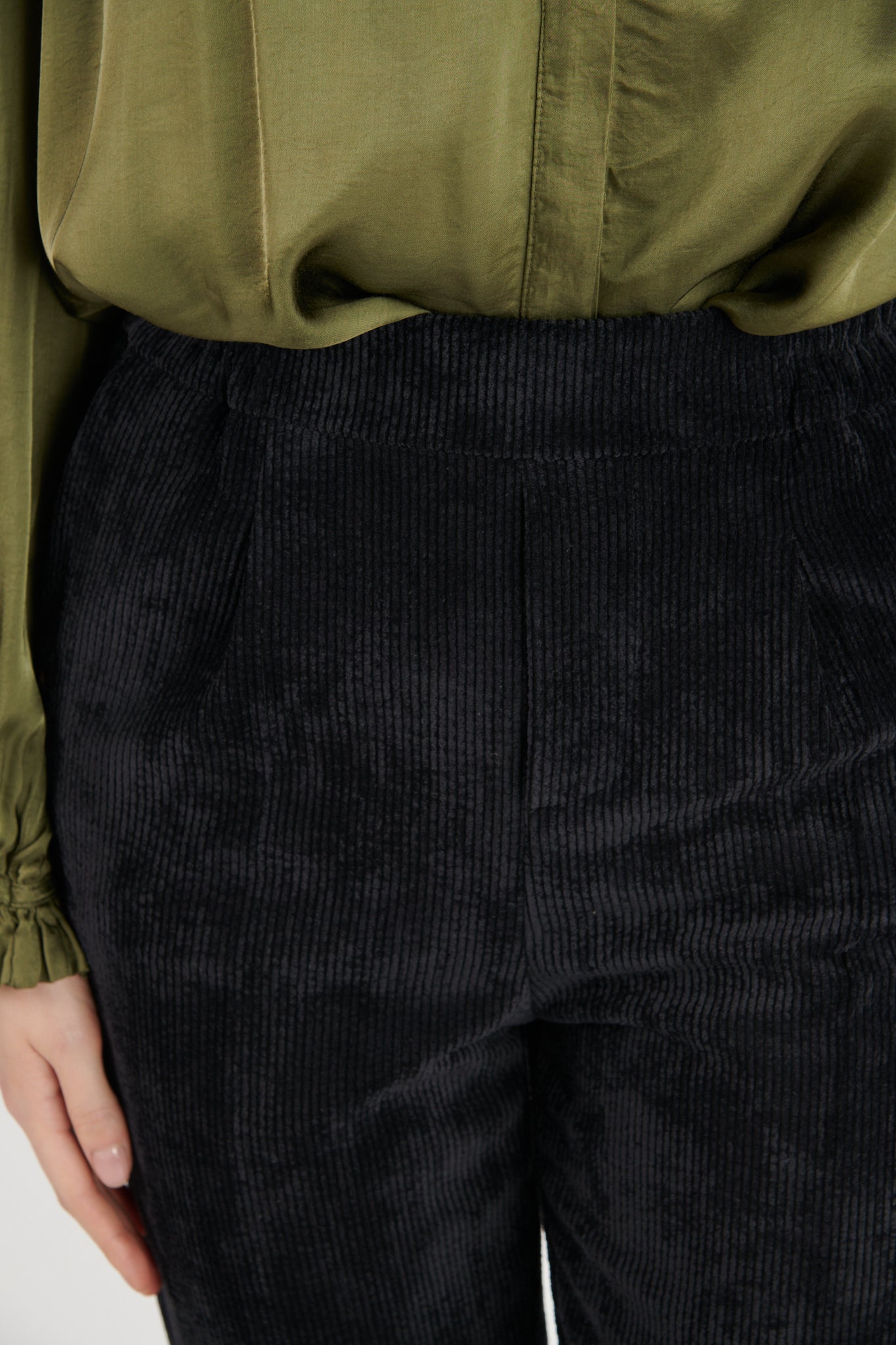 CHINO VELOURS DEAN NOIR