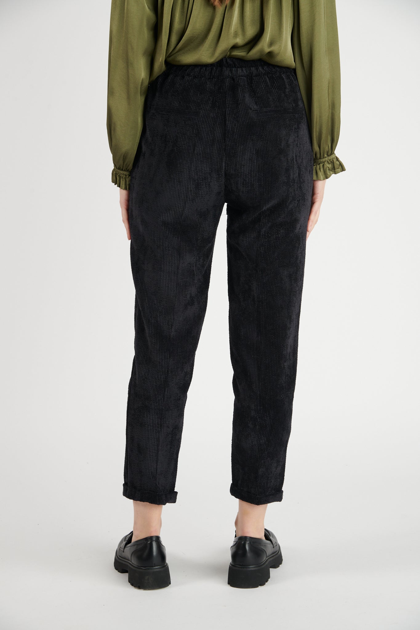 CHINO VELOURS DEAN NOIR