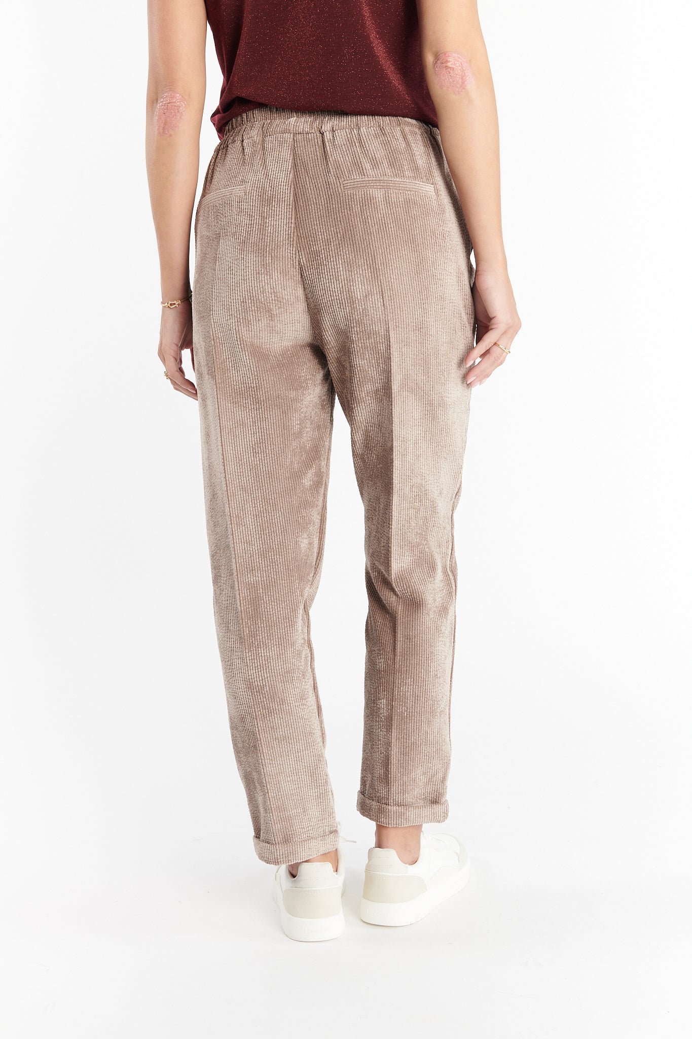 CHINO VELOURS DEAN TAUPE
