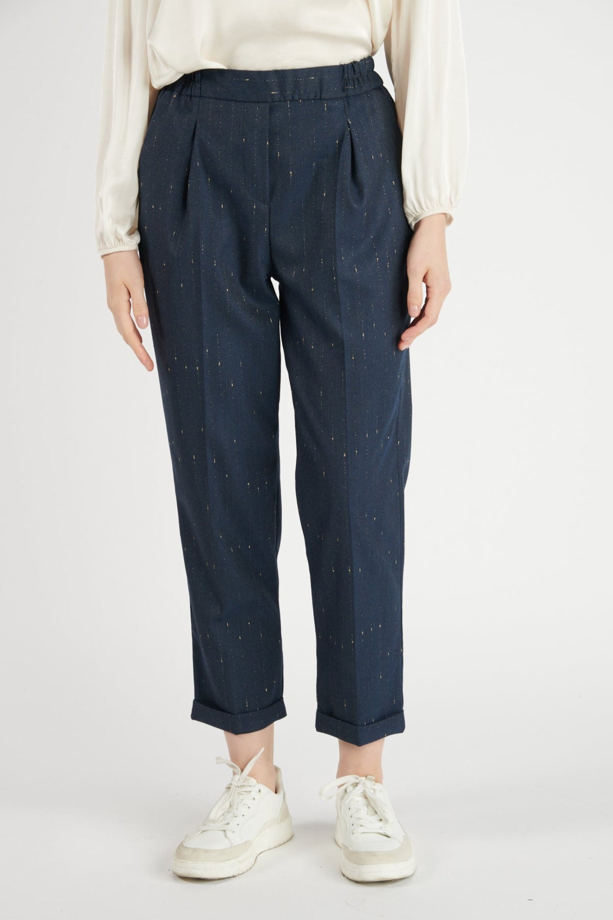 CHINO 7/8ÈME DIMITRI DENIM LUREX