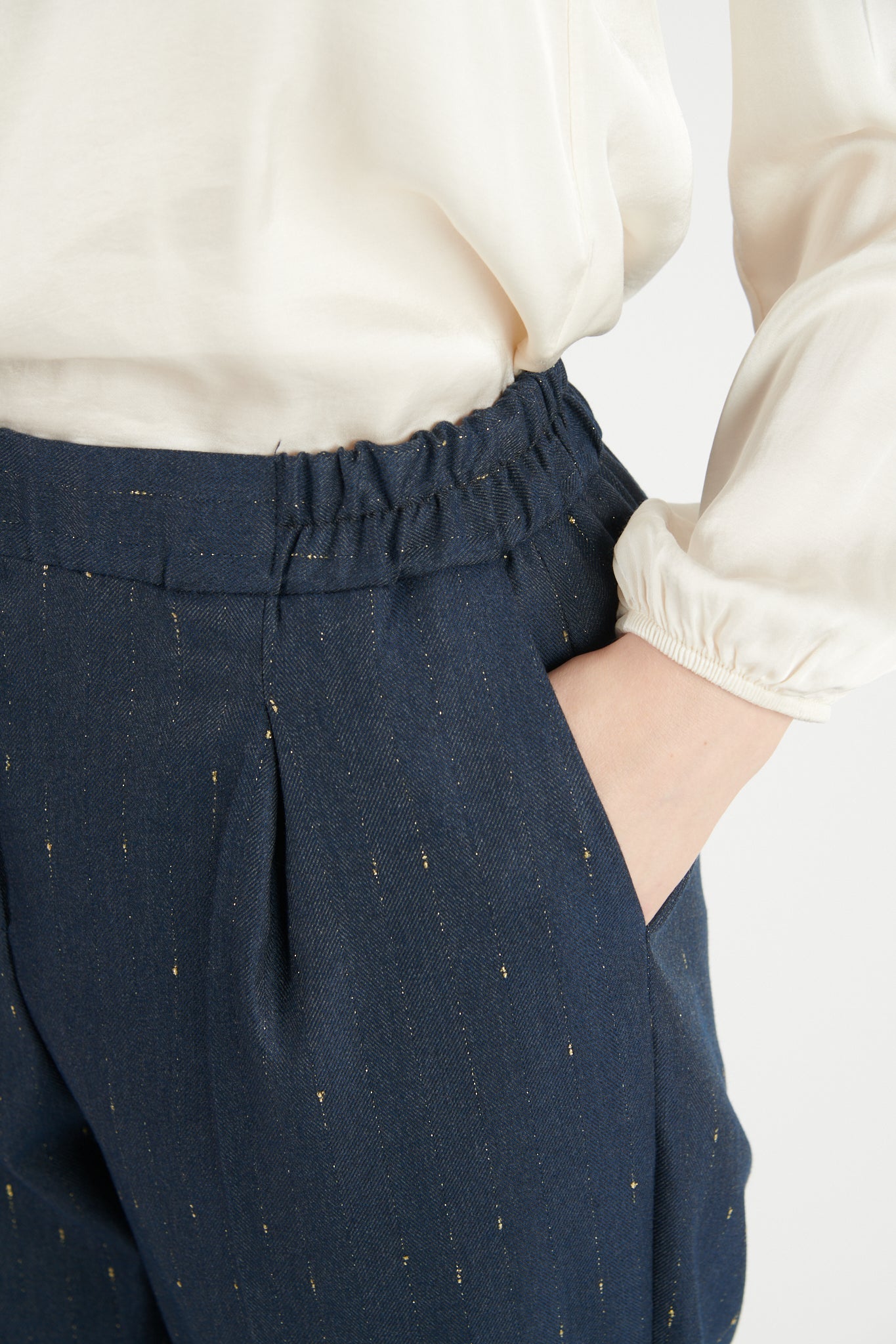 CHINO 7/8ÈME DIMITRI DENIM LUREX