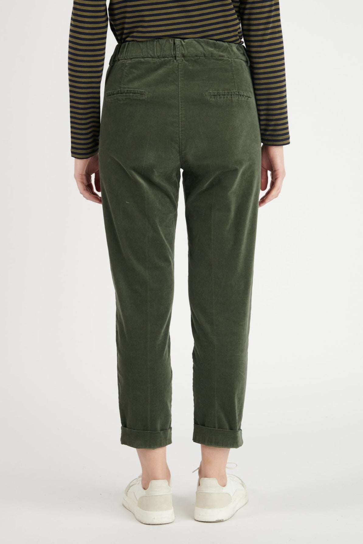 CHINO 7/8ÈME VELOURS DENNY KAKI