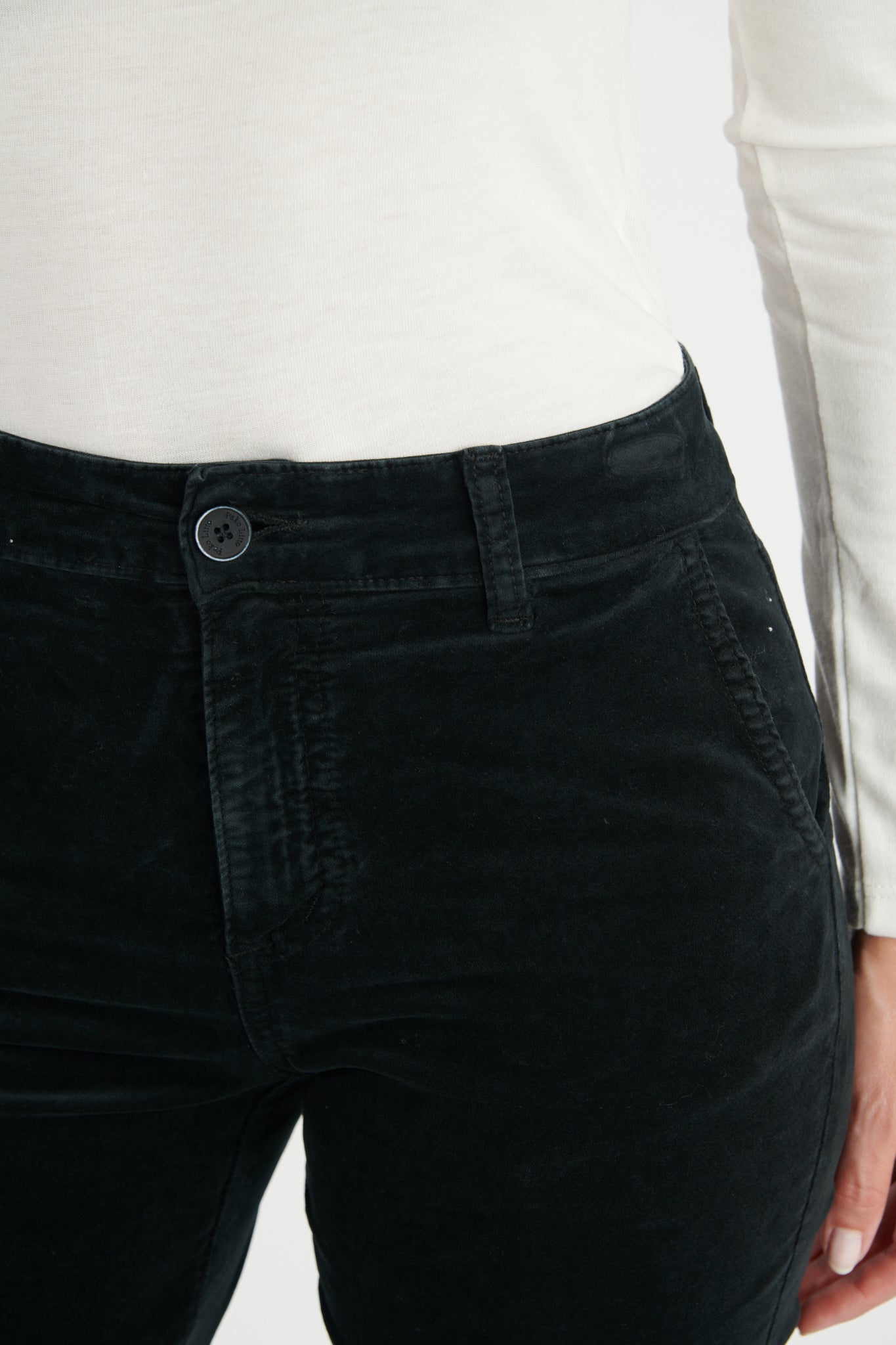 PANTALON FLARE VELOURS DELSON NOIR