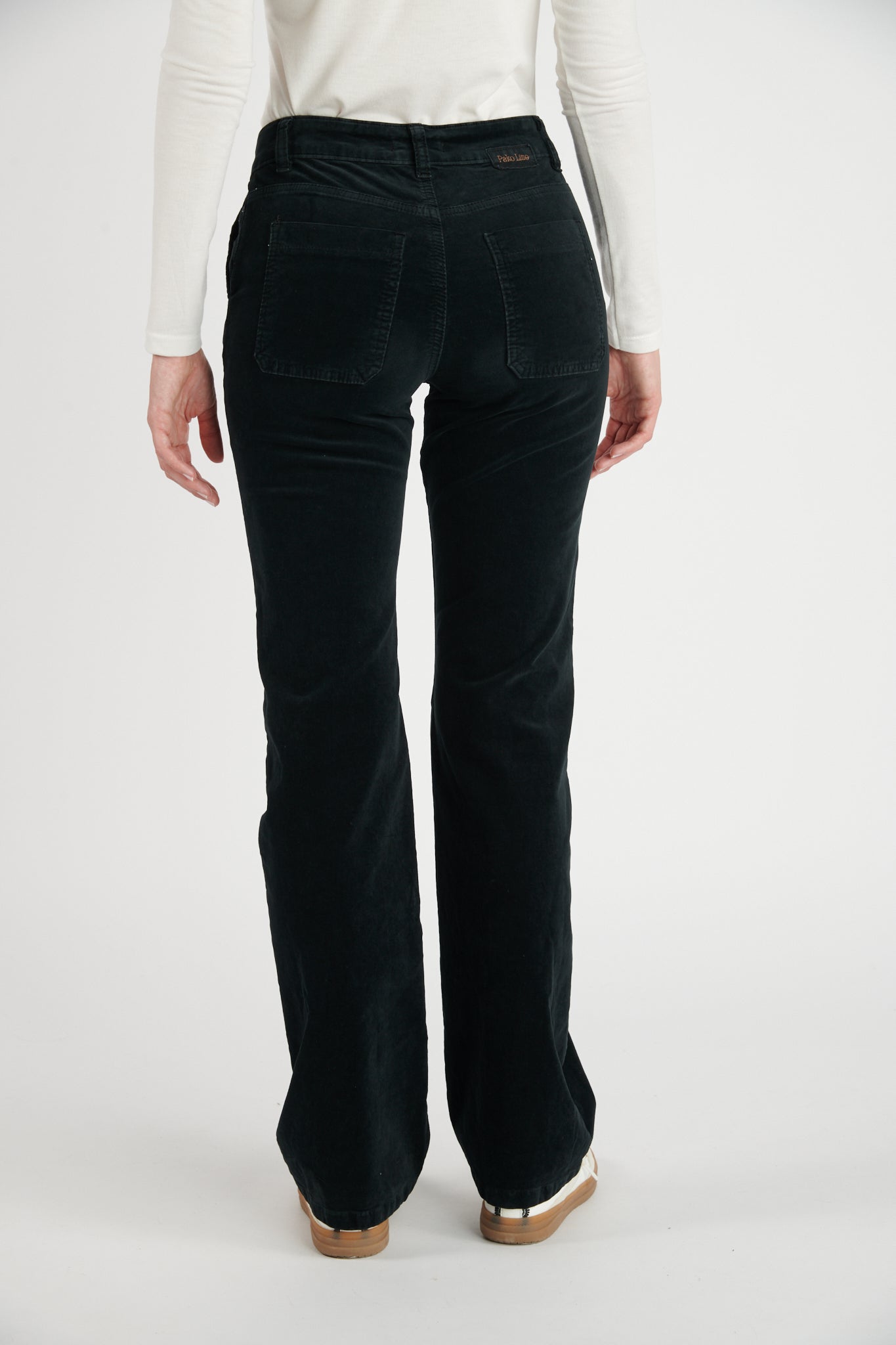 PANTALON FLARE VELOURS DELSON NOIR