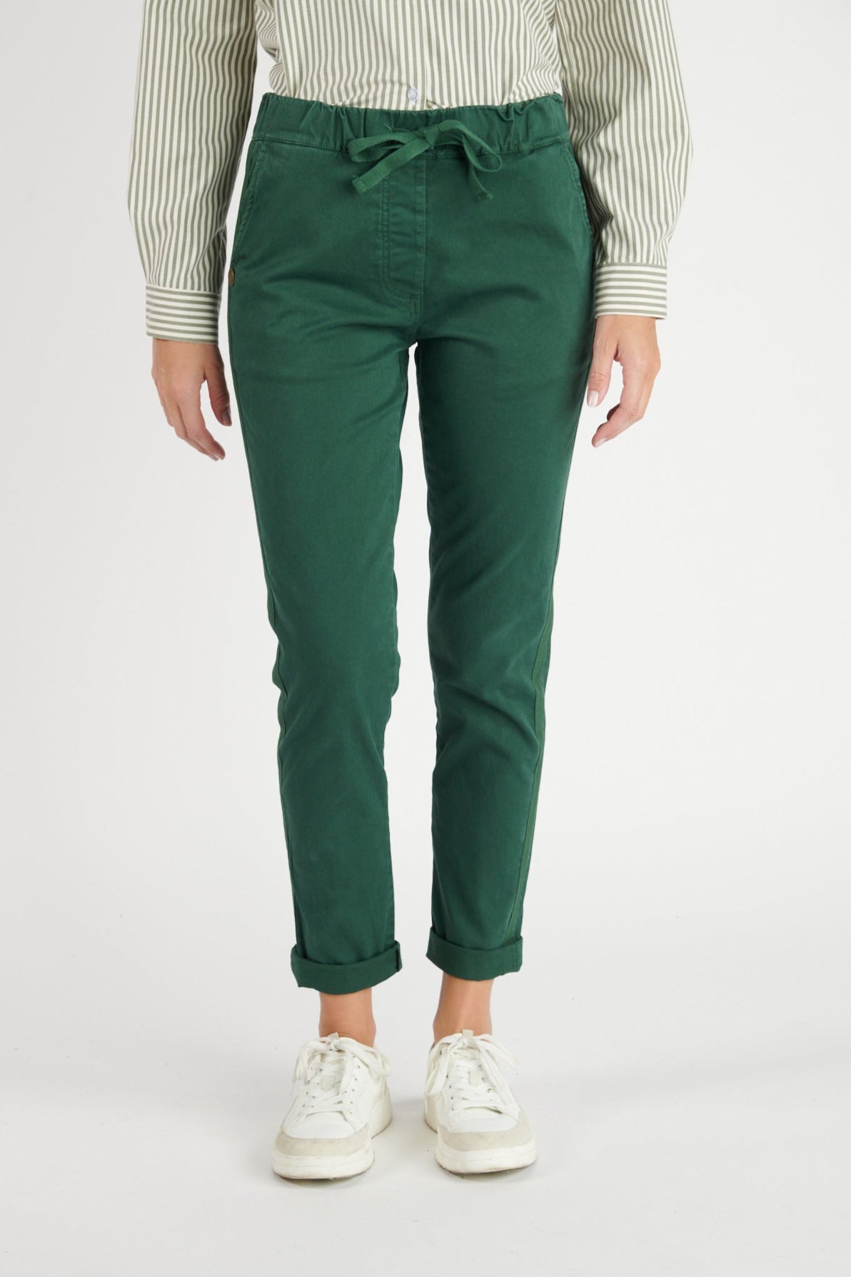CHINO JOGGING VINCENT VERT PIN