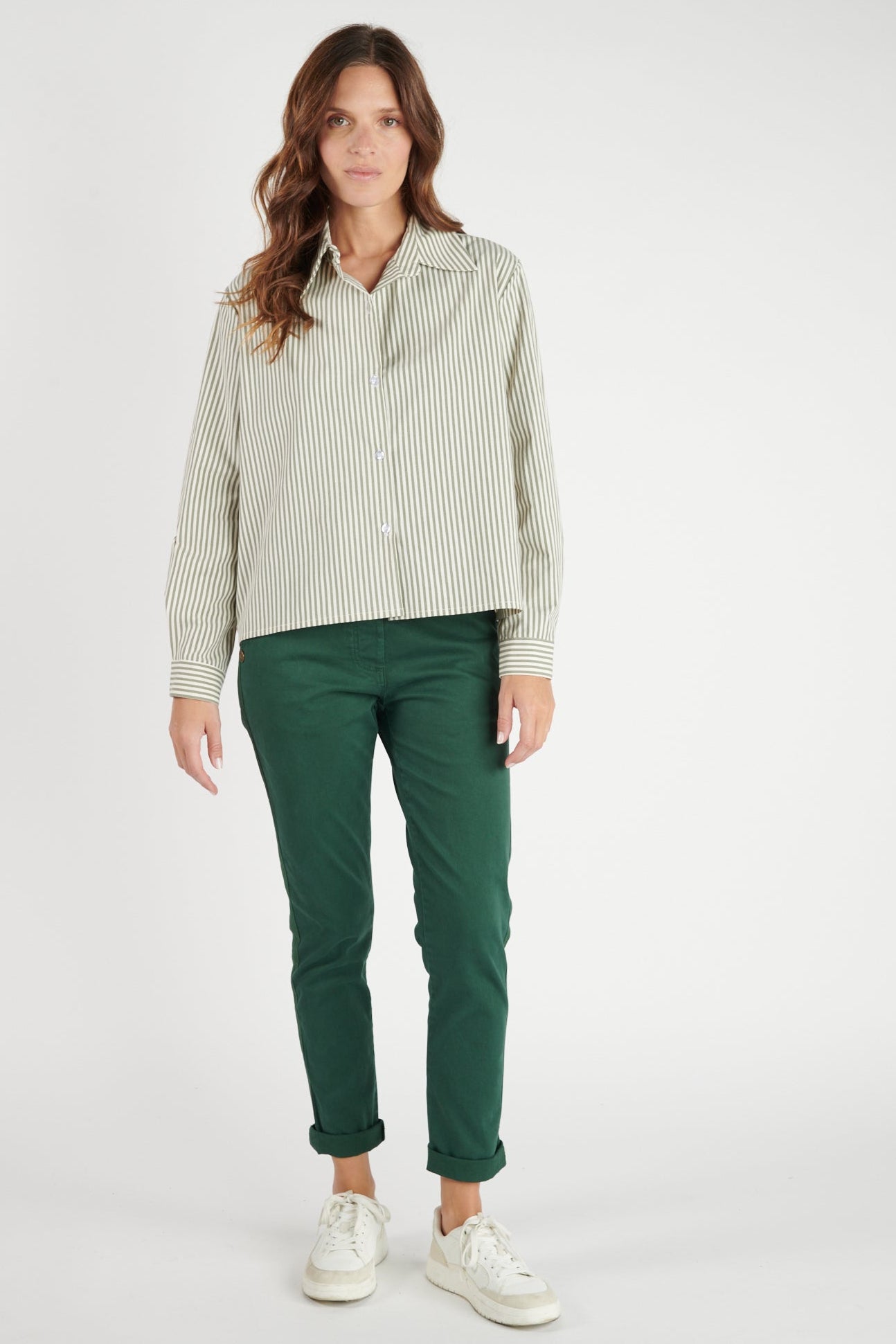 CHINO JOGGING VINCENT VERT PIN