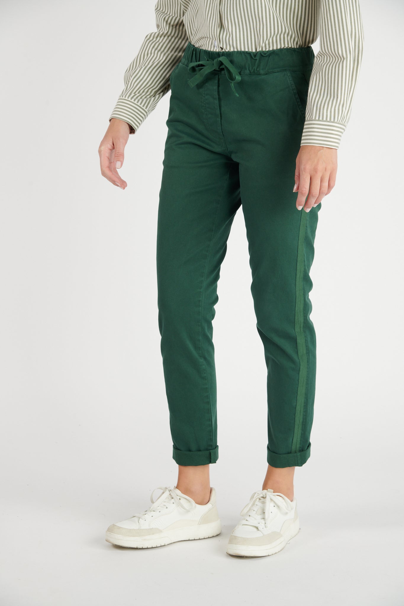CHINO JOGGING VINCENT VERT PIN