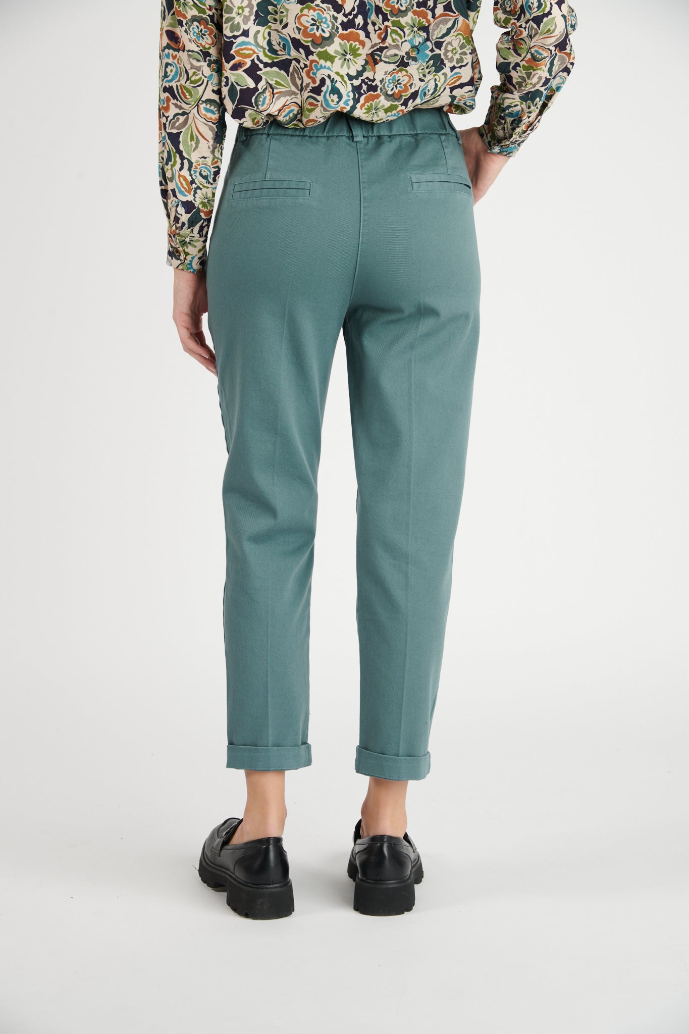 CHINO 7/8ÈME CLINT BLEU CENDRE