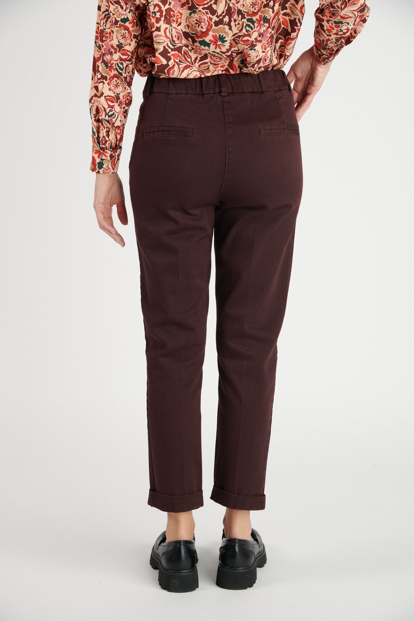 CHINO 7/8ÈME CLINT PRUNE