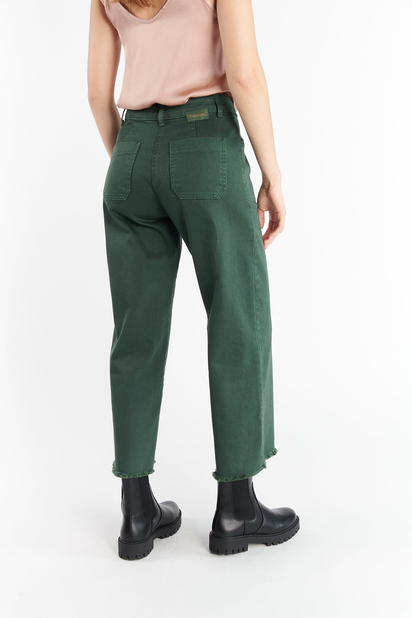PANTALON ÉVASÉ 7/8 DILAN VERT PIN